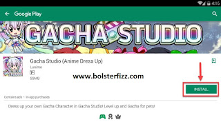 Gacha Studio on the search bar. Gacha Studio on the search bar.