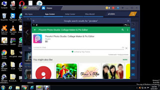 PicsArt on PC using Android Emulators.