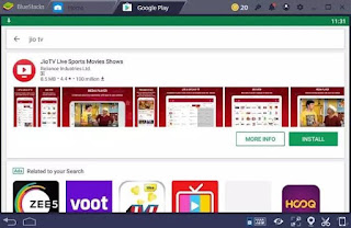 Jio Tv Using Bluestack Jio Tv Using Bluestack